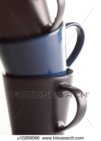 Stock Photograph - Stack of cups. Fotosearch