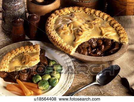 Stock Photo - Steak and kidney pie. Fotosearch
