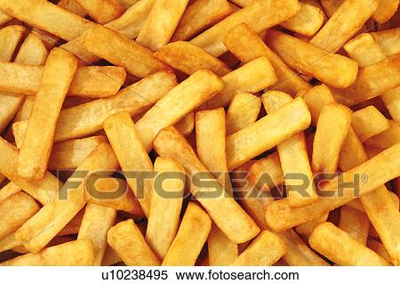 Stock Photography - Steak cut chips, fies. Fotosearch