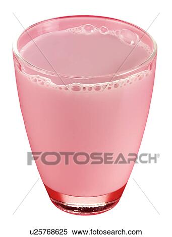 Stock Photography - Strawberry Milkshake Cut Out. Fotosearch