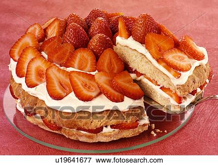 Stock Photo - Strawberry Shortcake - Non Exclusive. Fotosearch