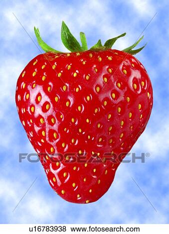 Stock Photo - Strawberry, sky. Fotosearch