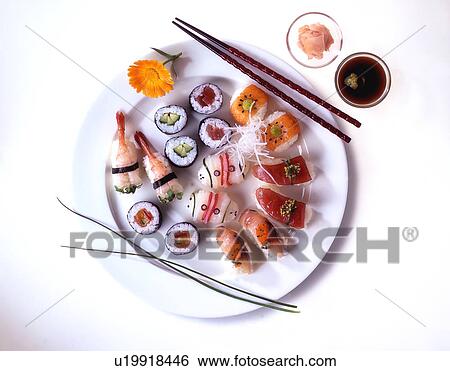 Sushi View Large Photo Image Stock Photograph - Sushi. Fotosearch