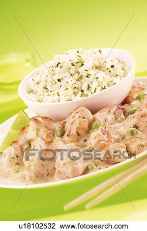 Stock Image - Thai green curry. Fotosearch