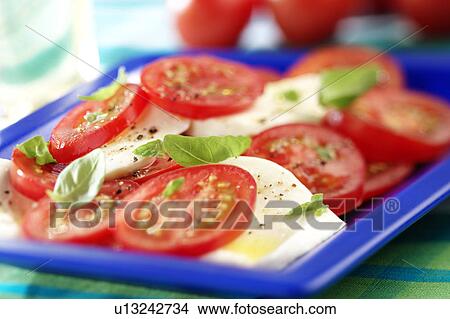 Tomato and mozzarella View Large Photo Image Picture - Tomato and mozzarella. Fotosearch