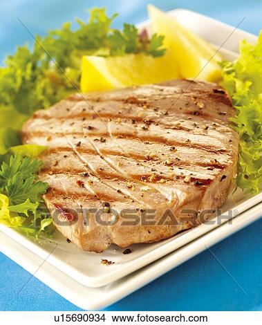 Tuna Steak - Non Exclusive View Large Photo Image Picture - Tuna Steak - Non Exclusive. Fotosearch