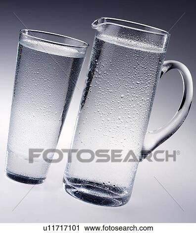 Stock Image - Water Jug And Glass - Non Exclusive. Fotosearch