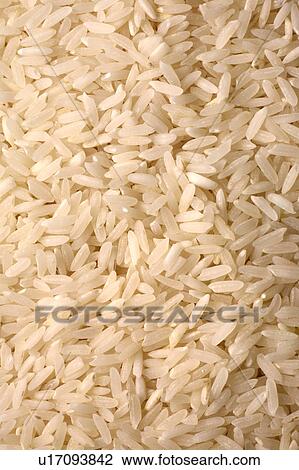 Stock Image - American long grain rice. Fotosearch