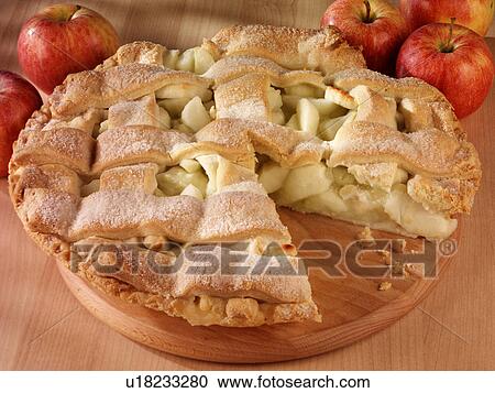 Stock Image - Apple Lattice Pie - Non Exclusive. Fotosearch