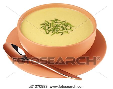 Stock Image - Asparagus Soup Cut Out - Non Exclusive. Fotosearch