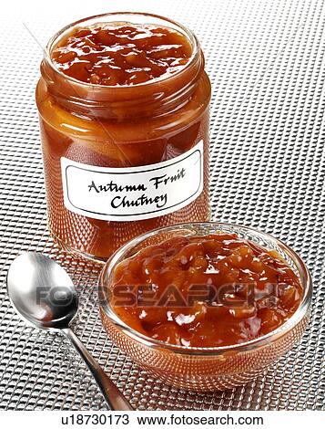Stock Image - Autumn Fruit Chutney - Non Exclusive. Fotosearch