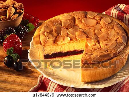 Stock Photo - Bakewell tart, pie. Fotosearch