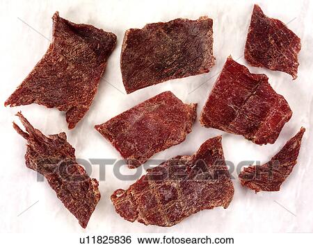 Stock Photograph - Beef Jerky - Non Exclusive. Fotosearch