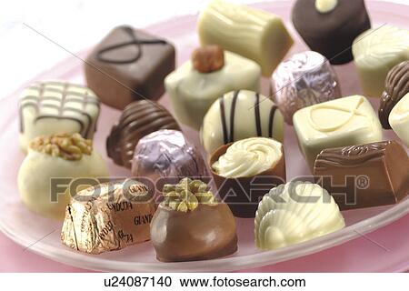 Stock Image - Belgian chocolates. Fotosearch