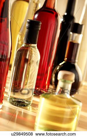 Stock Photo - Bottles Of Vinegar - Non Exclusive. Fotosearch