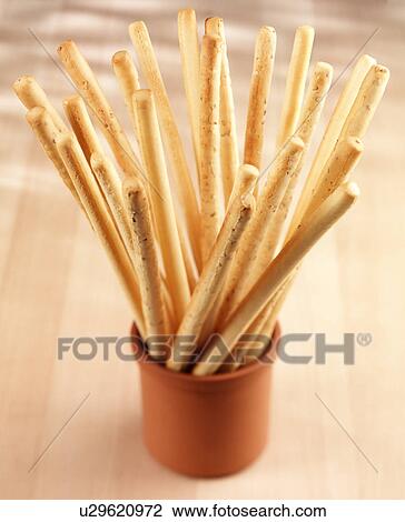 Stock Image - Bread Sticks Grissini - Non Exclusive. Fotosearch