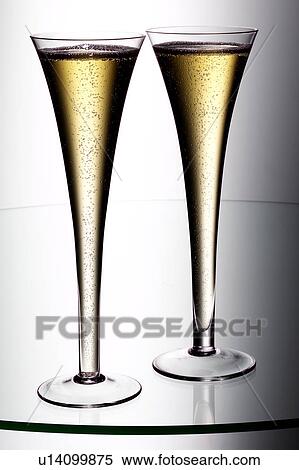 Stock Photography - Champagne flutes. Fotosearch