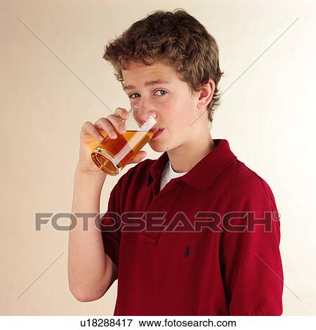 Stock Photo - Chid drinking. Fotosearch