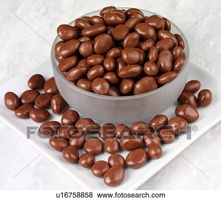 Stock Photo - Chocolate Covered Raisins - Non Exclusive. Fotosearch