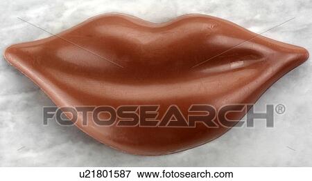 Chocolate Lips - Non Exclusive View Large Photo Image Stock Photo - Chocolate Lips - Non Exclusive. Fotosearch
