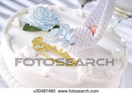 Christening cake View Large Photo Image Stock Photography - Christening cake. Fotosearch