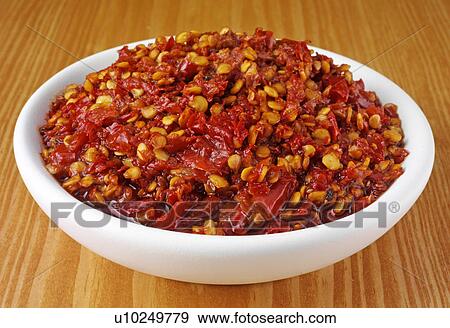 Stock Photo - Crushed Chillies - Non Exclusive. Fotosearch