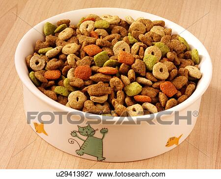 Stock Photo - Dried Cat Food - Non Exclusive. Fotosearch
