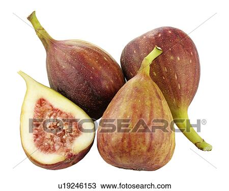 Stock Image - Figs Cut Out. Fotosearch