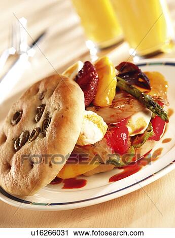 Stock Image - Foccacia Sandwich - Non Exclusive. Fotosearch