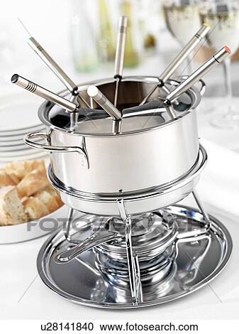 Stock Image - Fondue Set. Fotosearch