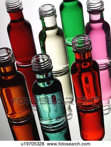 Stock Photo - Food Colouring Bottles - Non Exclusive. Fotosearch