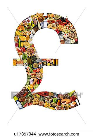 Foodfont Pound Sterling Symbol on Black And White - Non Exclusive View Large Photo Image Picture - Foodfont Pound Sterling Symbol on Black And White - Non Exclusive. Fotosearch