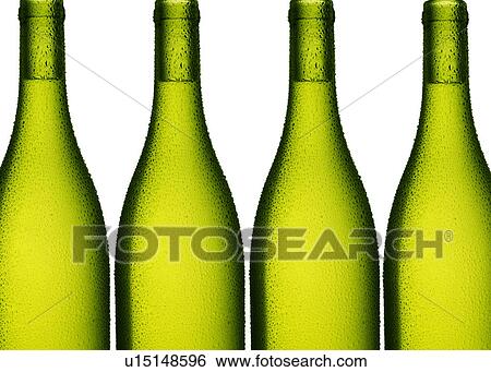 Four White Wine Bottles on White - Non Exclusive View Large Photo Image Stock Photograph - Four White Wine Bottles on White - Non Exclusive. Fotosearch
