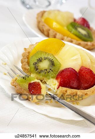 Stock Image - Fruit Tarts. Fotosearch