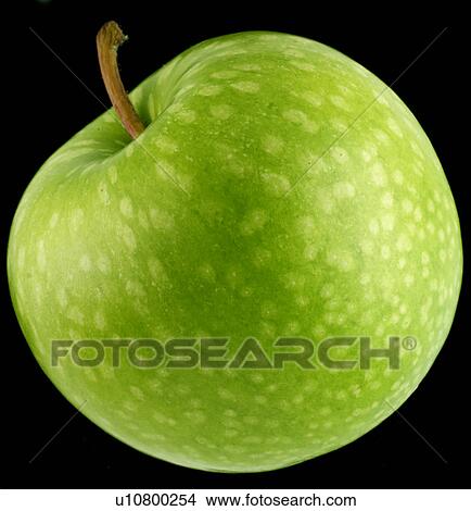 Picture - green Eating apple. Fotosearch