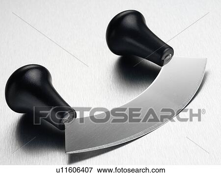 Stock Photo - Hachoir, Mezzaluna. Fotosearch