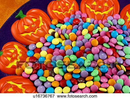 Stock Photo - Halloween Candy Sweets - Non Exclusive. Fotosearch