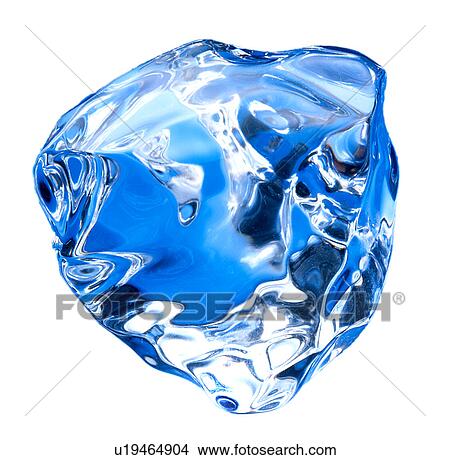 Ice Cube on White - Non Exclusive View Large Photo Image Picture - Ice Cube on White - Non Exclusive. Fotosearch