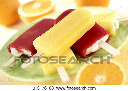Stock Photo - Iced lollipops. Fotosearch