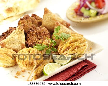 Indian Snacks - Non Exclusive View Large Photo Image Stock Photo - Indian Snacks - Non Exclusive. Fotosearch