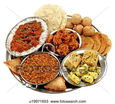 Indian Thali Cut Out View Large Photo Image Stock Image - Indian Thali Cut Out. Fotosearch