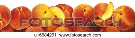 Line Of Peaches - Non Exclusive View Large Photo Image Stock Image - Line Of Peaches - Non Exclusive. Fotosearch