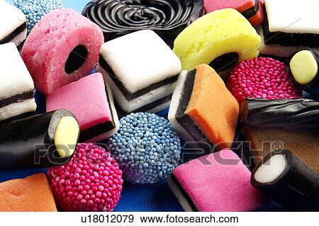 Stock Photo - Liquorice allsorts. Fotosearch