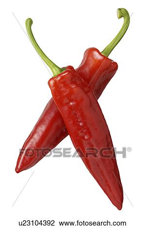 Stock Image - Mediterranean red peppers. Fotosearch