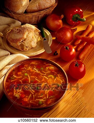 Minestrone soup View Large Photo Image Stock Image - Minestrone soup. Fotosearch