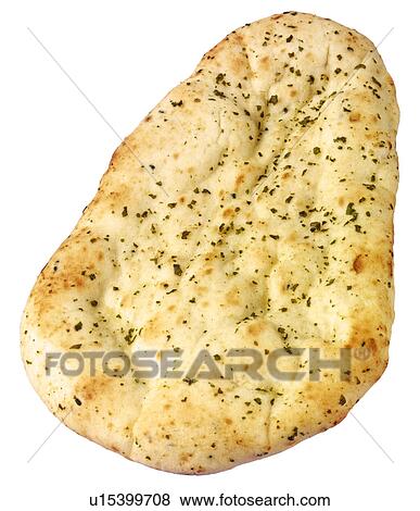 Stock Photo - Naan Bread Cut Out - Non Exclusive. Fotosearch