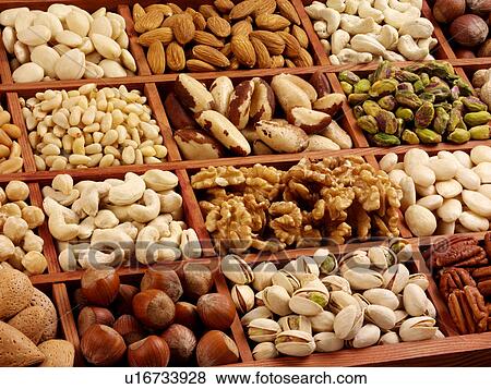 Stock Photo - Nut Selection - Non Exclusive. Fotosearch