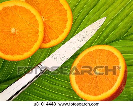Orahnges and knife View Large Photo Image Stock Photo - Orahnges and knife. Fotosearch
