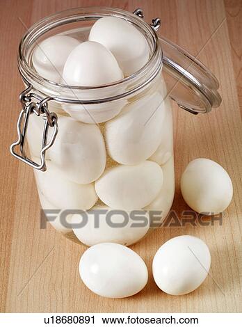 Stock Image - Pickled Eggs - Non Exclusive. Fotosearch