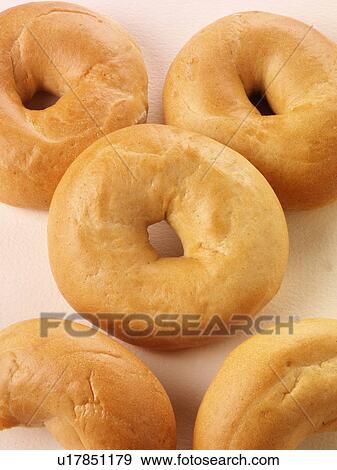Stock Photo - Plain Bagels - Non Exclusive. Fotosearch
